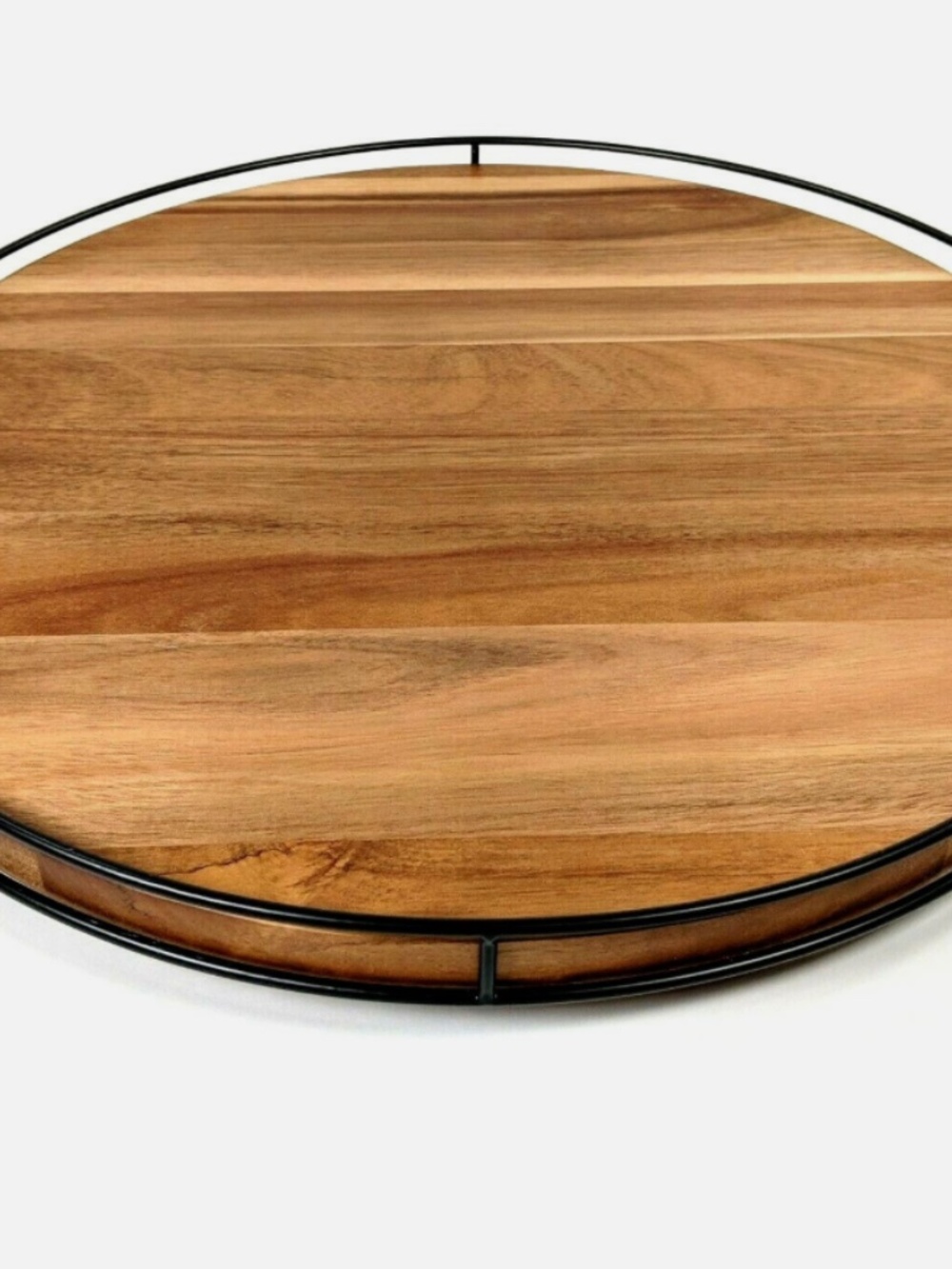 Hearth & Hand with Magnolia 18-inch Acacia Wood Lazy Susan Rotating Serve Tray